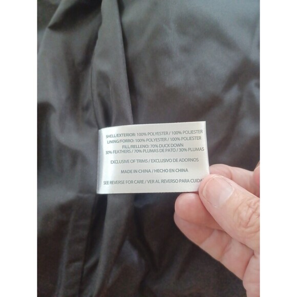 Woolrich black quilted puffer vest womens S zipper pockets down filled classic - Picture 8 of 10